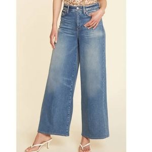 NYDJ's Elsie Wide Leg Ankle Jeans waist match lift tuck Small